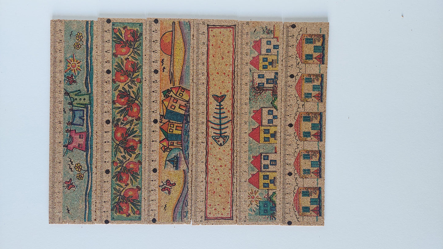 Eco-Friendly 20cm Cork Ruler