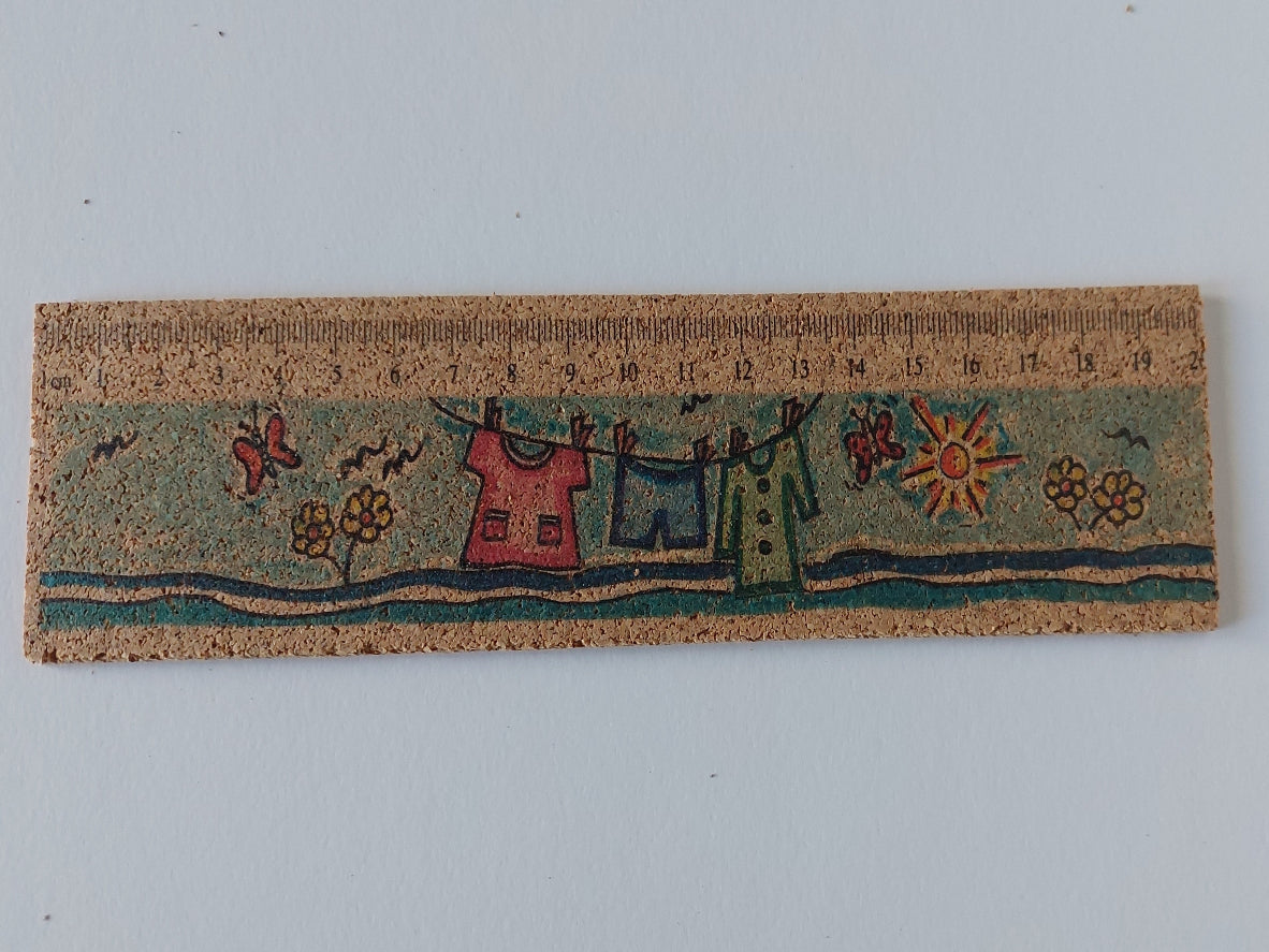 Eco-Friendly 20cm Cork Ruler