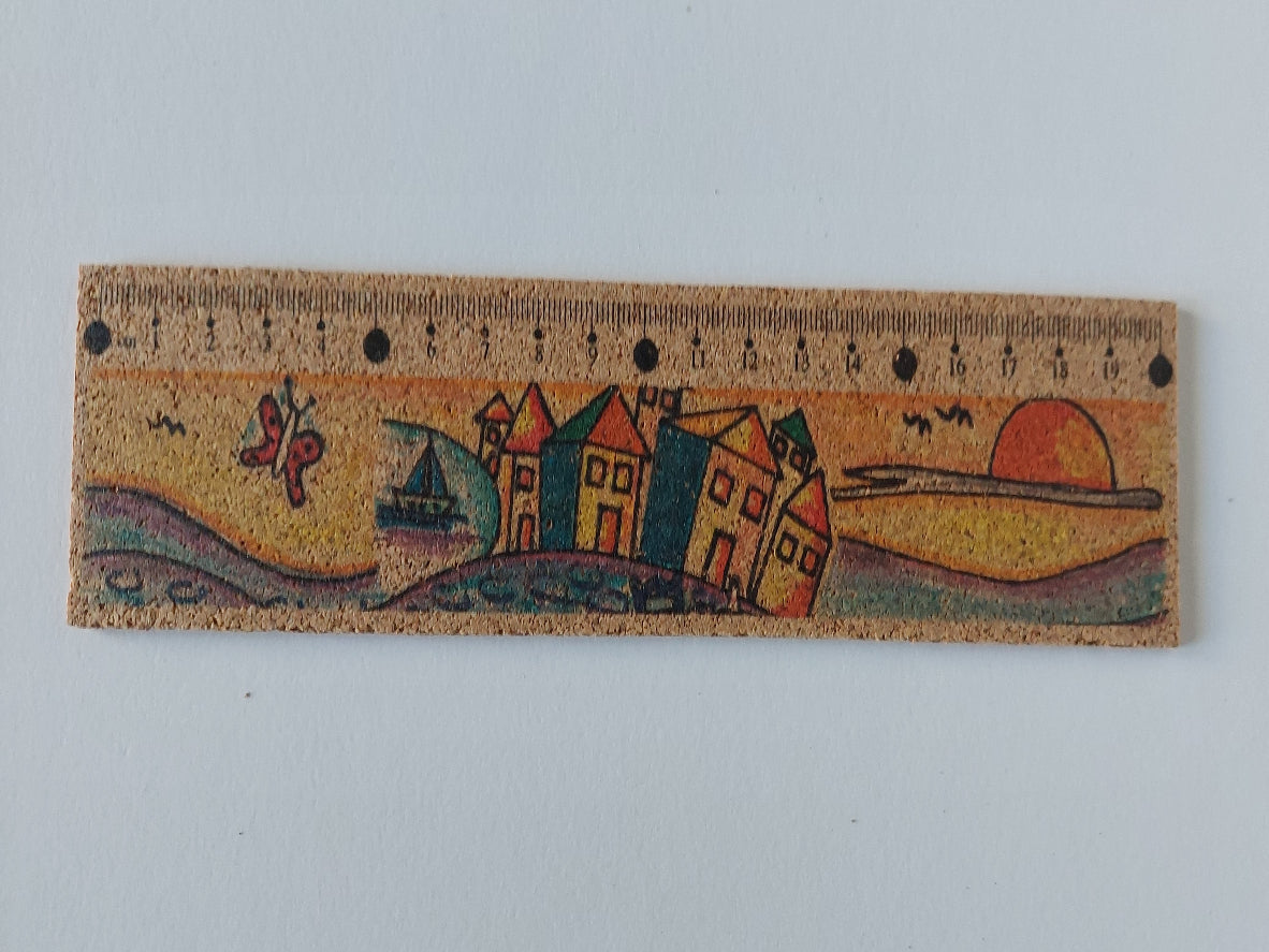 Eco-Friendly 20cm Cork Ruler