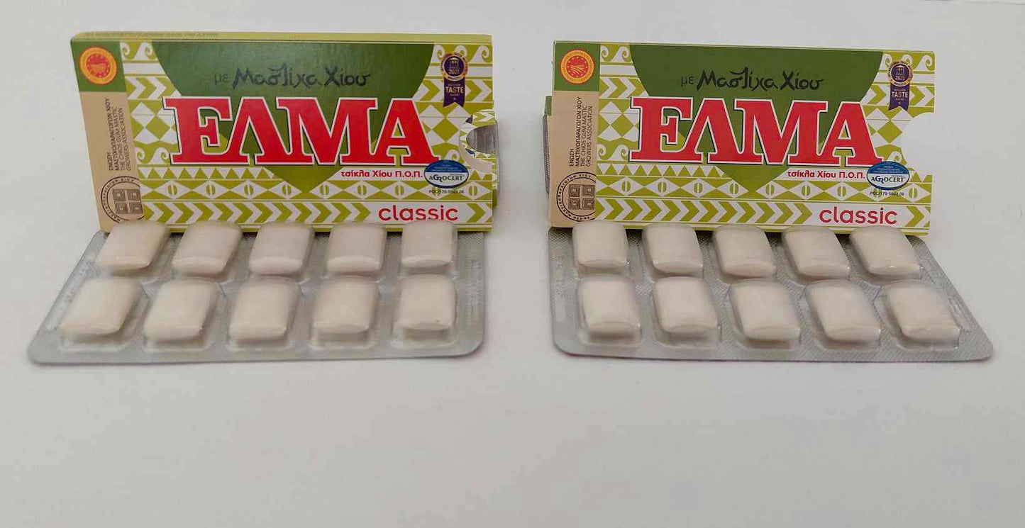sugar free gum flavored with pure Chios mastiha