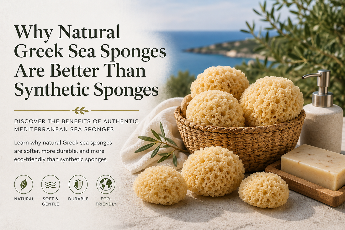 Why Natural Greek Sea Sponges Are Better Than Synthetic Sponges