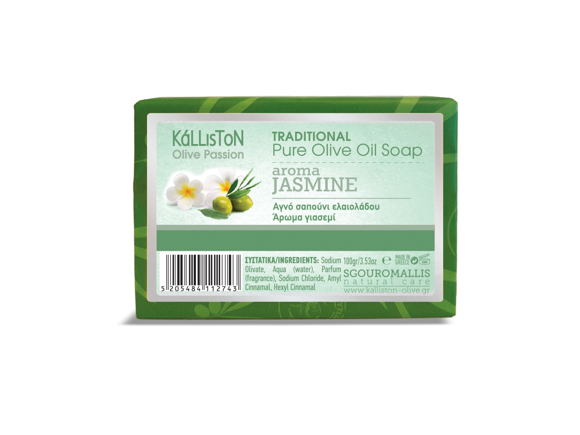 traditional olive oil soap with jasmine aroma 100g