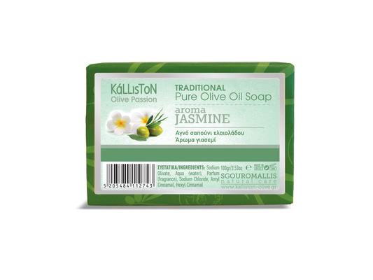 traditional olive oil soap with jasmine aroma 100g