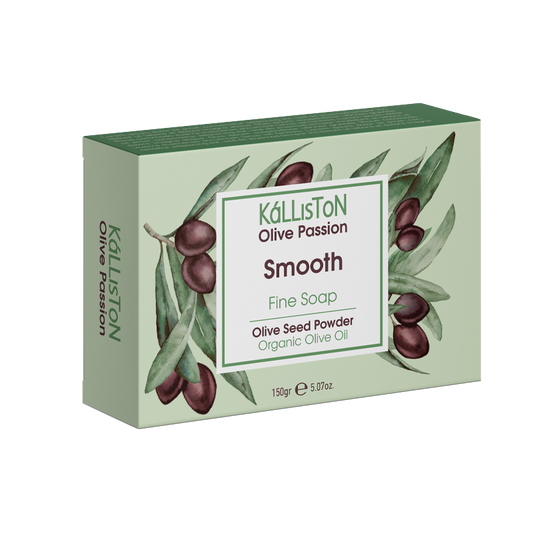 fine olive oil and olive pit exfoliating soap 150g