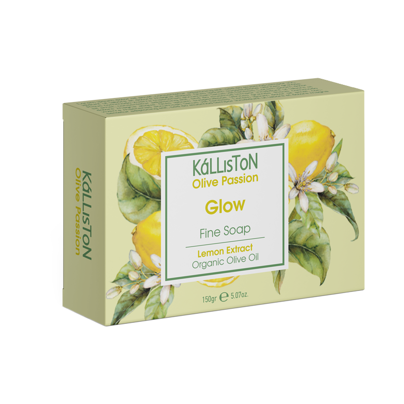 fine lemon extract organic olive oil soap 150g