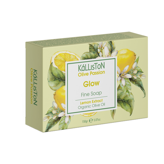 fine lemon extract organic olive oil soap 150g