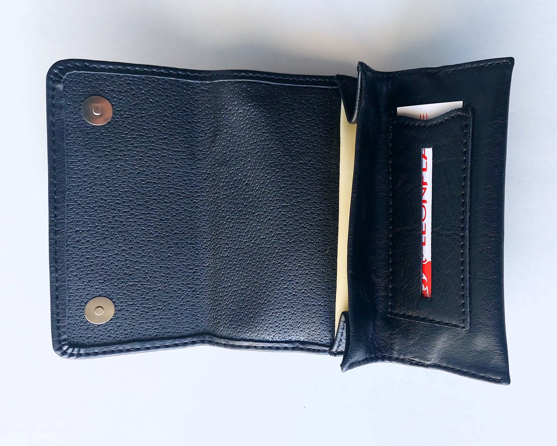 Handmade Tobacco Pouch with Latex Lining – Vegan Leather – Durable & Stylish – Black / Grey / Olive - GreekproducTreasures