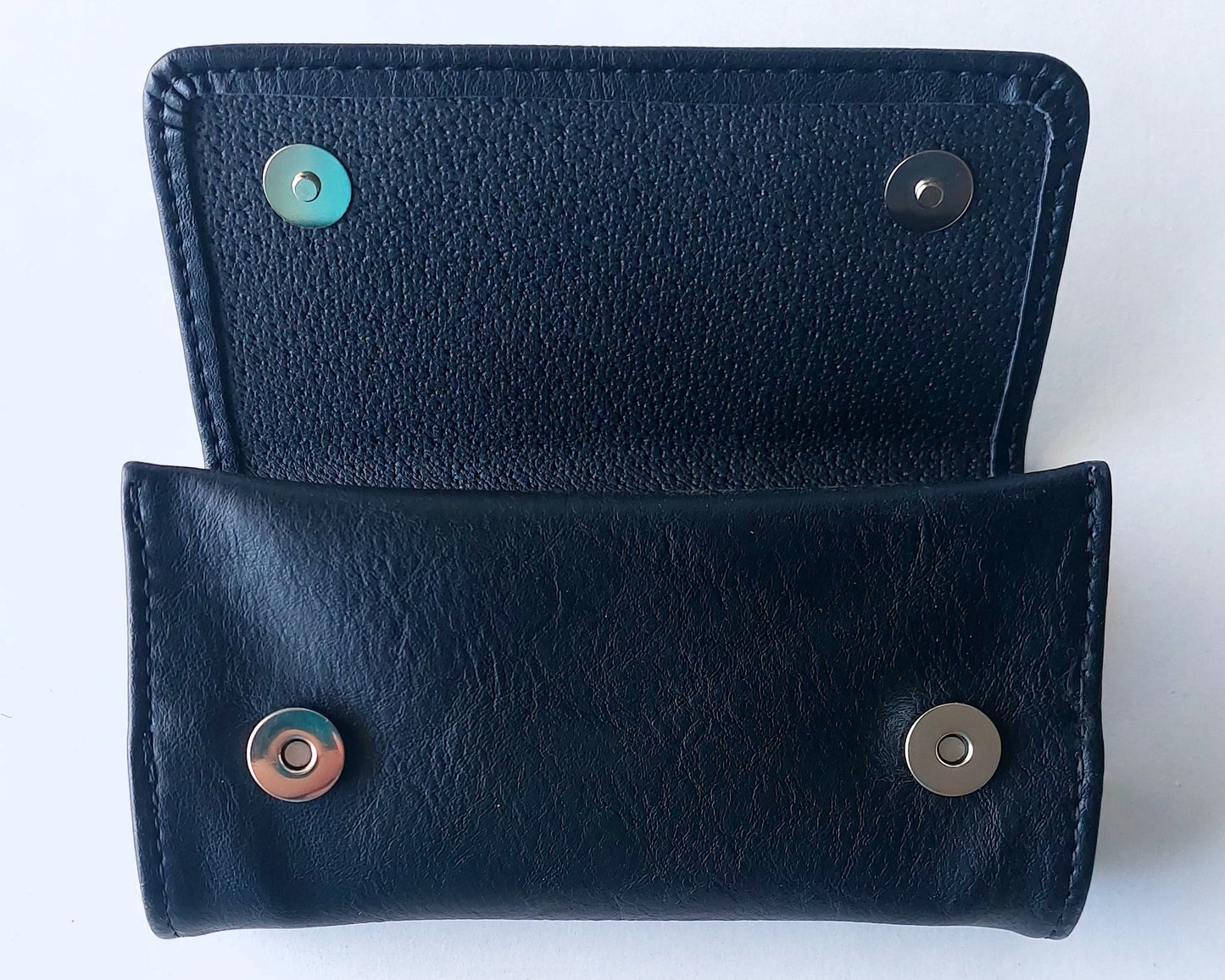 Handmade Tobacco Pouch with Latex Lining – Vegan Leather – Durable & Stylish – Black / Grey / Olive - GreekproducTreasures