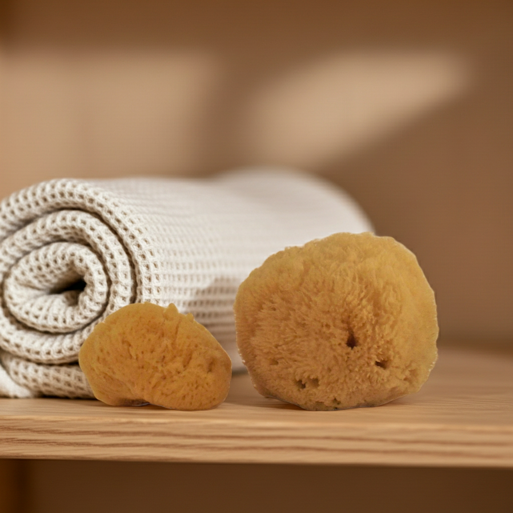 100% Natural Grass Sea Sponge – Yellow - GreekproducTreasures