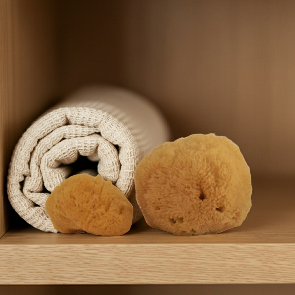 100% Natural Grass Sea Sponge – Yellow - GreekproducTreasures