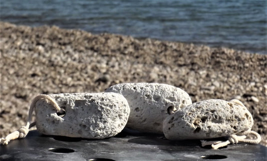 natural pumice stone with rope