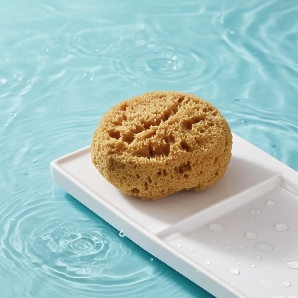 100% Natural Grass Sea Sponge – Yellow - GreekproducTreasures